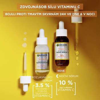 Skin Naturals Vitamín C Brightening Night Serum - Rozjasňujúce nočné pleťové sérum
